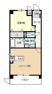 ホームクラルス【1階】の間取り