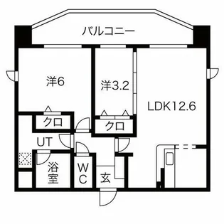 アランヴェール覚王山【10階】の間取り