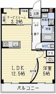こだまハイツ【3階】の間取り