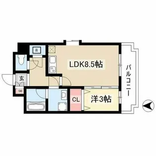 エポラール白壁【1階】の間取り