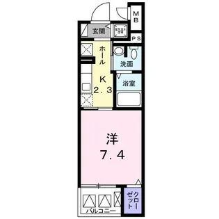 ボニート魚崎【4階】の間取り