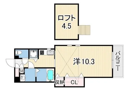 メトロポリタン【3階】の間取り