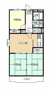 アラコハイツ【3階】の間取り