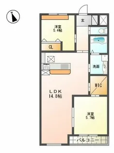 Aisance【1階】の間取り