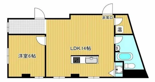 ハウジングギャラリー大阪城北詰【5階】の間取り