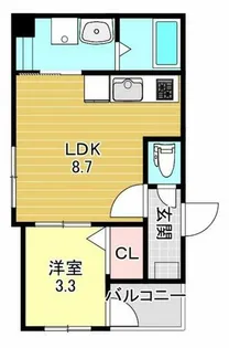 Granstella 帝塚山【3階】の間取り