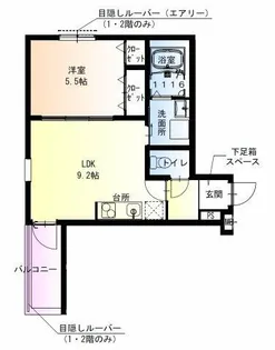 大阪府泉大津市二田町1丁目【アパート】の間取り