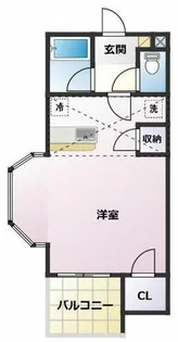 セザンヌ南栄【201号室】の間取り
