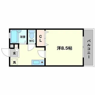 メゾンドユウB棟【0202号室】の間取り