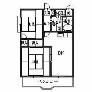 大阪府藤井寺市春日丘1丁目【マンション】の間取り
