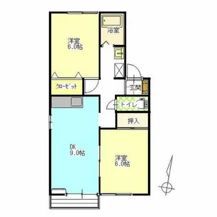 メゾン彩都【A103号室】の間取り