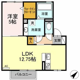 シェノア【202号室】の間取り
