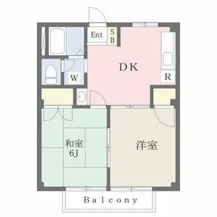 サンビレッジ A棟【1階】の間取り