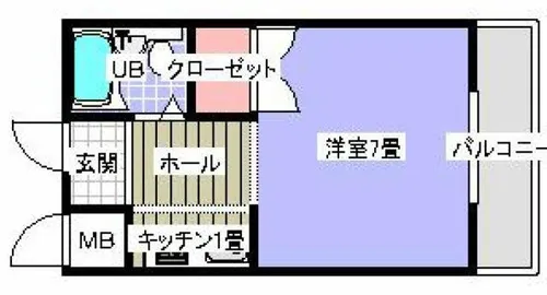 大阪府堺市西区上野芝向ヶ丘町1丁【マンション】の間取り