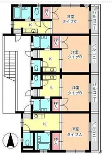 コーポ和久【205号室】の間取り