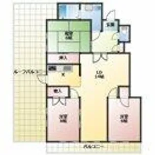 シャトー南八事【501号室】の間取り