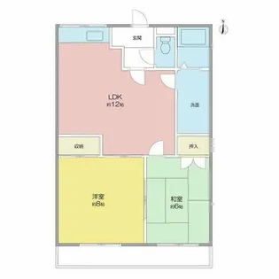 ボンアーデル壱番館【402号室】の間取り