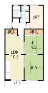 サニーハイツピア【506号室】の間取り
