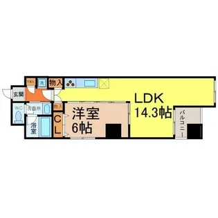 アモンフォンテーヌ【3階】の間取り