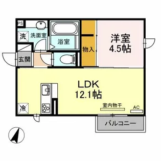 ランド花【2階】の間取り