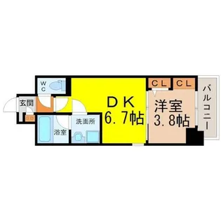 ポルタニグラ大須【9階】の間取り