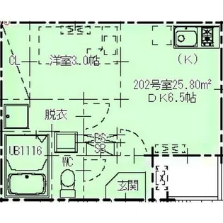CREST浄心【3階】の間取り