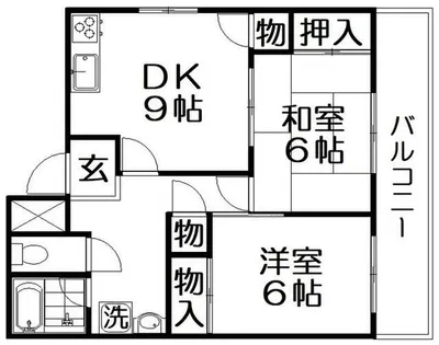 クレール星田【3階】の間取り