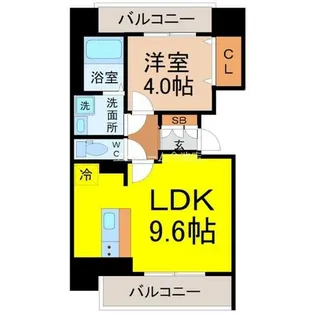 メイクス今池PRIME【14階】の間取り