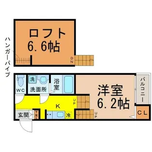 Verde新守西(ヴェルデ新守西)【2階】の間取り
