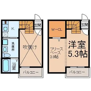熱田スカイタワー31F【2階】の間取り