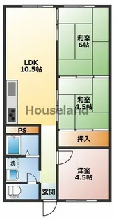マンションあさも【1階】の間取り