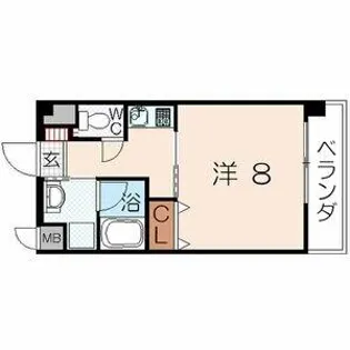 スマイルガーデン【201号室】の間取り