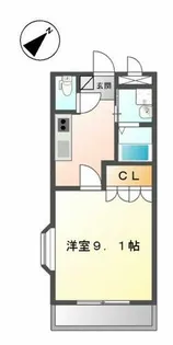 アメニティ徳力【2階】の間取り
