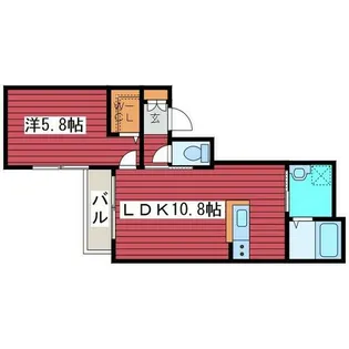 Sherry【402号室】の間取り