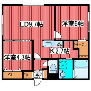 Village Vanguard【101号室】の間取り