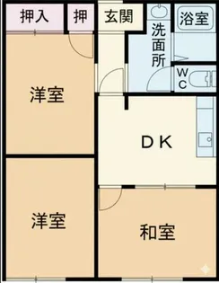 サンシャインハイム【1階】の間取り