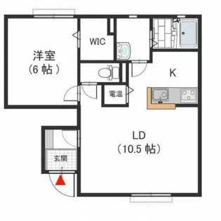 ディアセレナB【1階】の間取り