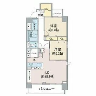 RAXA覚王山【4階】の間取り