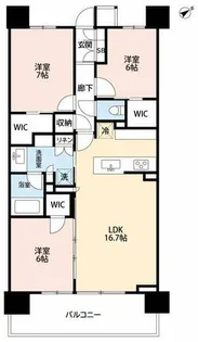 ザ・パークハウス岡崎【1002号室】の間取り