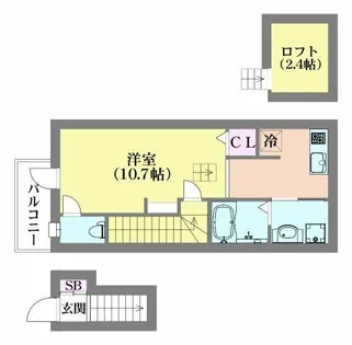 あんしん上沢駅【2階】の間取り