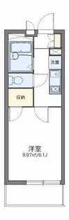 レオパレスくるみ【2階】の間取り