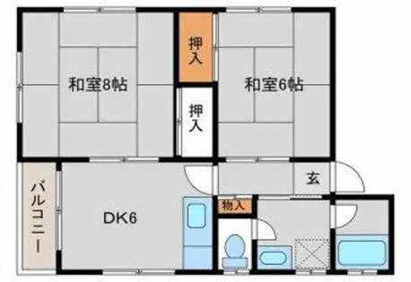 ハイムオークラ【1階】の間取り