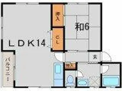 ハイムオークラ【2階】の間取り