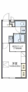 レオパレスHIKARI【1階】の間取り