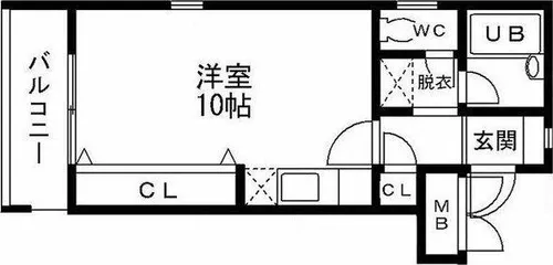 メゾン・プリオール【1階】の間取り