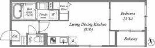 ソレイユ大東町【2階】の間取り