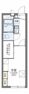 レオパレスレユール大和【2階】の間取り