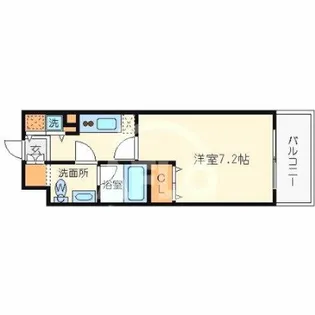 プラスヴァンドームサントル【7階】の間取り