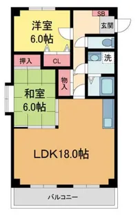 grande苦楽園口【301号室】の間取り