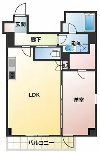 プレディアコート本町【14階】の間取り